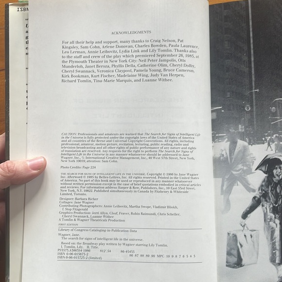 A Search for Signs of Intelligent Life in the Universe. Jane Wagner. Broadway - Picture 6 of 10